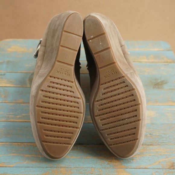 Geox Brown Suede Ankle Booties with Buckle - Picture 10 of 11